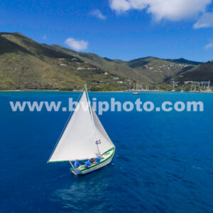 Tortola Sloop Sailing - paper print