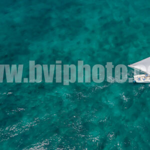 Tortola Sloop overhead - paper print